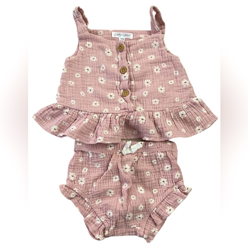Emily and Oliver girls matching set